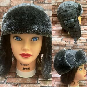 STETSON Men’s Winter plaid grey Hunting Hat